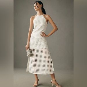 White eyelet dress size Medium